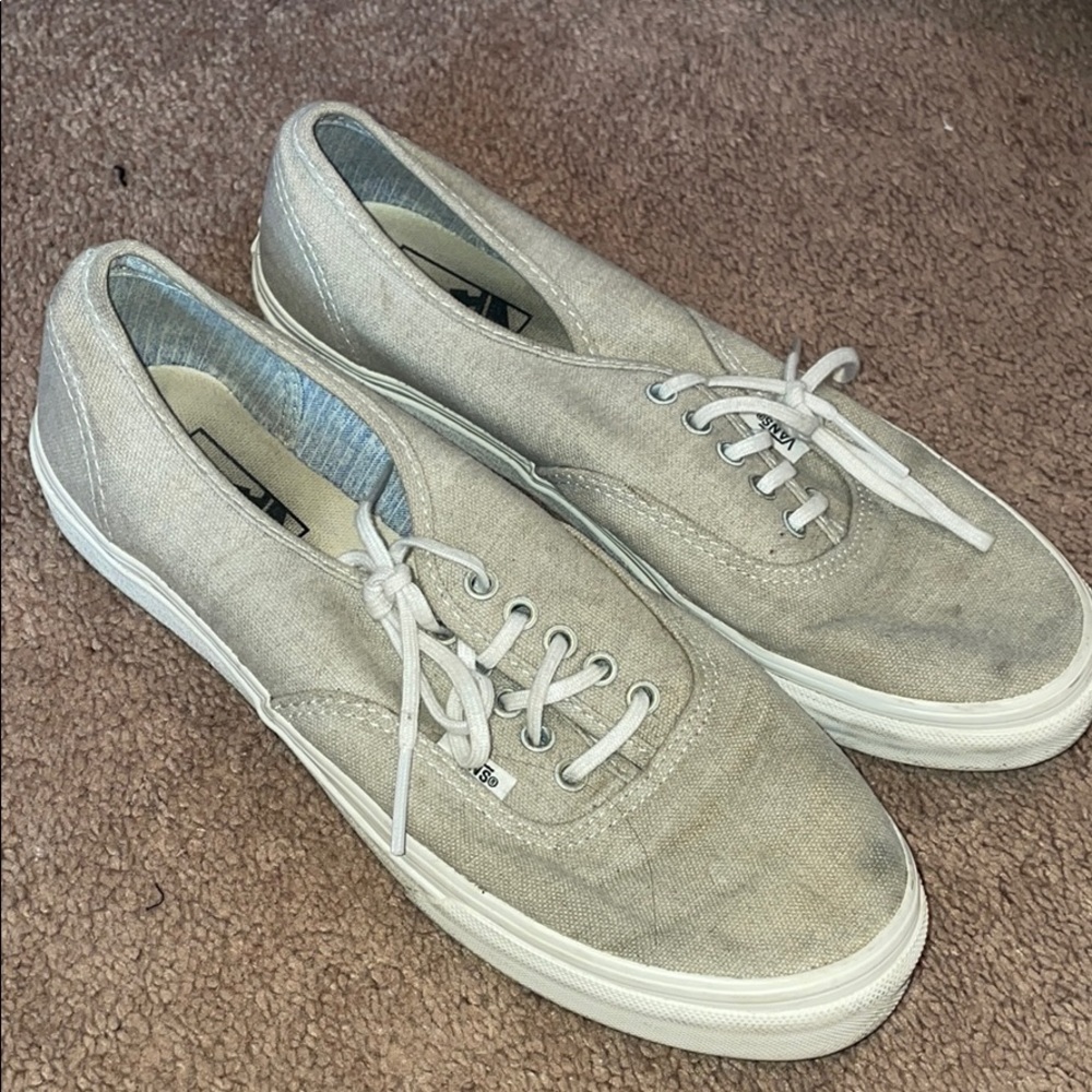 Womens tan used vans size 9